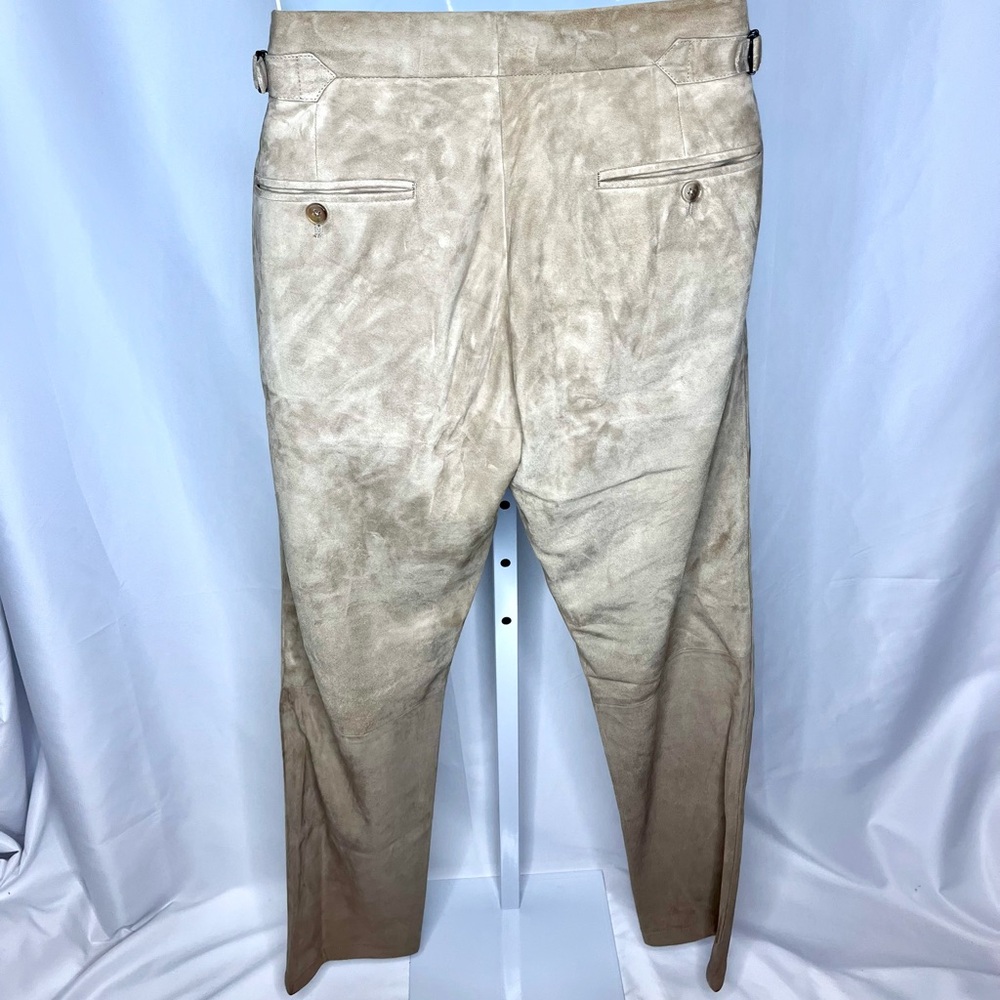 Ralph Lauren Purple Label Lamb Suede Pants – Size 30 (Made in Italy) - Picture 4 of 7